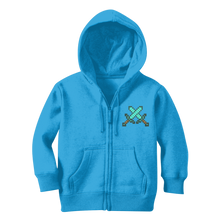 Load image into Gallery viewer, Double Sword Classic Kids Zip Hoodie