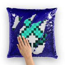 Load image into Gallery viewer, Double Sword Collection Sequin Cushion Cover