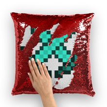 Load image into Gallery viewer, Double Sword Collection Sequin Cushion Cover