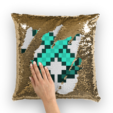 Load image into Gallery viewer, Double Sword Collection Sequin Cushion Cover